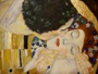 Картина маслом репродукции - Климт - Поцелуй (деталь)